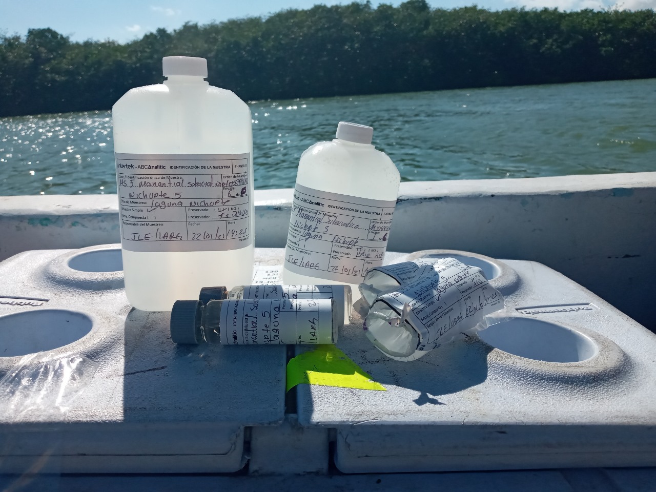 Muestreo de calidad del agua